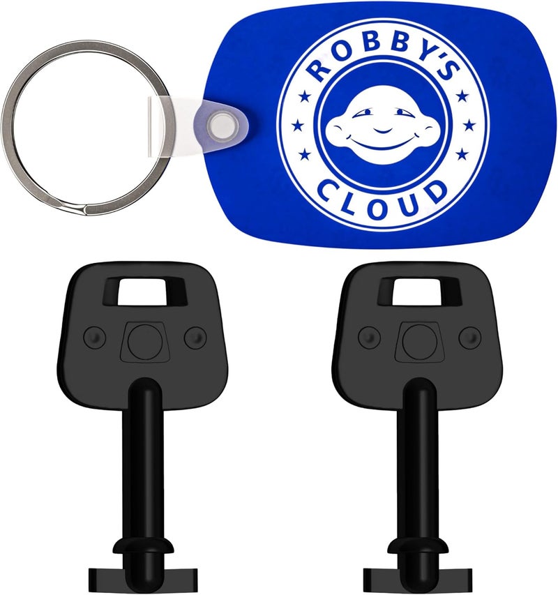 Robby's Cloud Dispenser Key Replacement 59002 for Merfin Dispensers - Used with Dispenser Models 1002MM, 1003MM, 51003, and 1002 - Comes with Robby’s Cloud Keychain (2 Pack) - Image 1